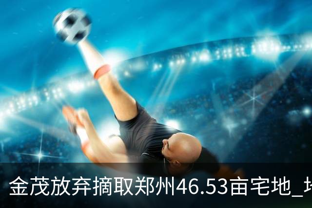 金茂放弃摘取郑州46.53亩宅地 地块总价2.43亿元流拍